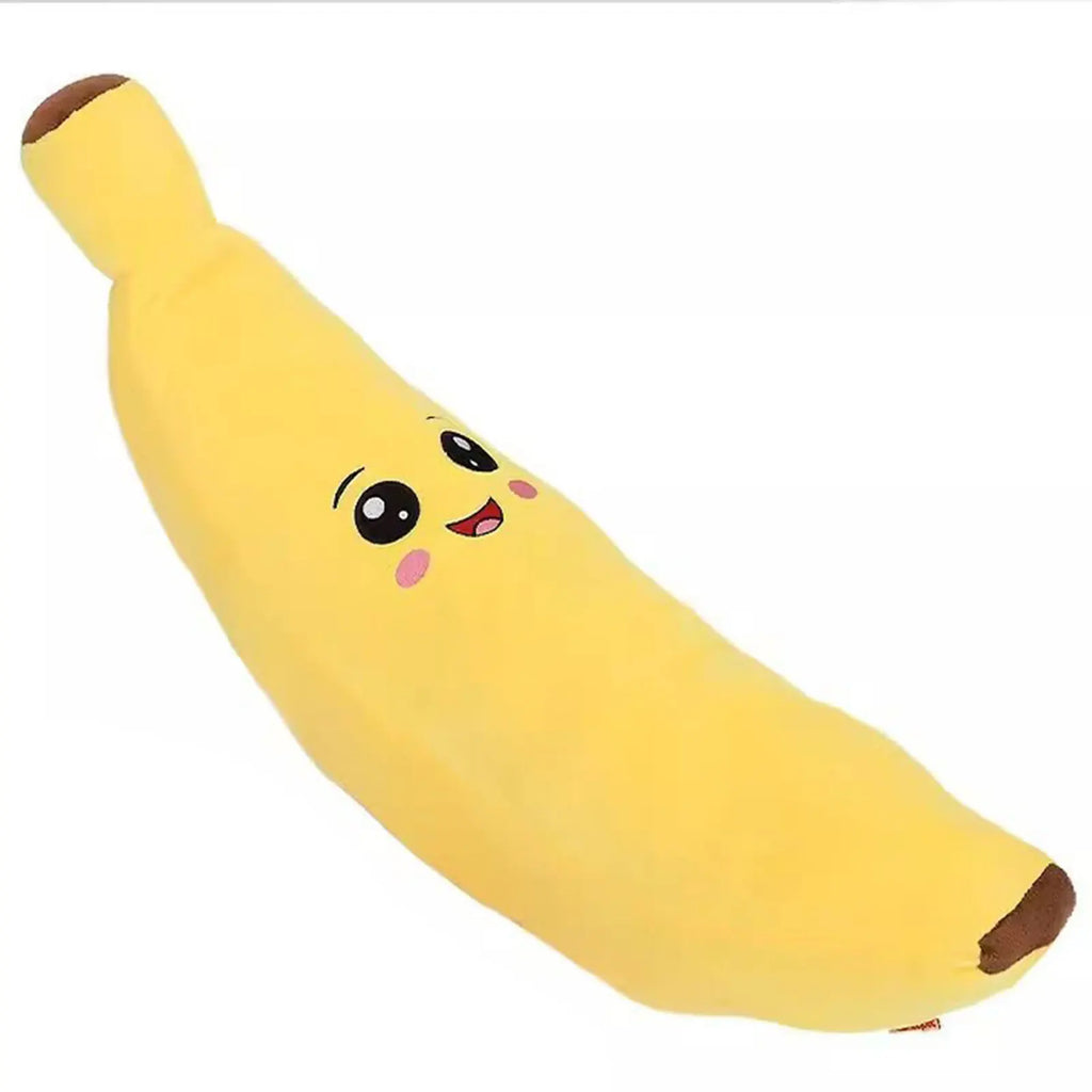 Pets Calming-Banana Plush Toy Squeaky 2 In 1 Anxiety Boredom Relief Dog Chewing Toys Soft Sturdy For Pet Alone Companion